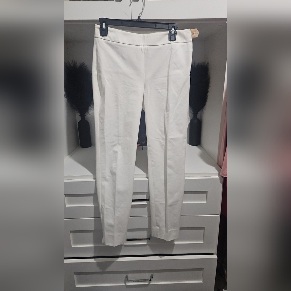 Talbots White Ankle Pants